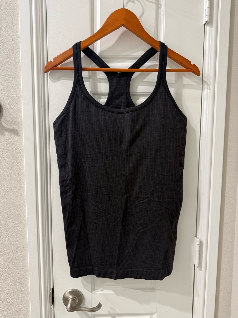 Lululemon Black Ribbed Racerback Tank